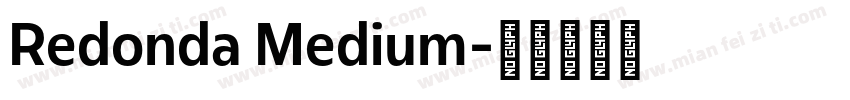 Redonda Medium字体转换